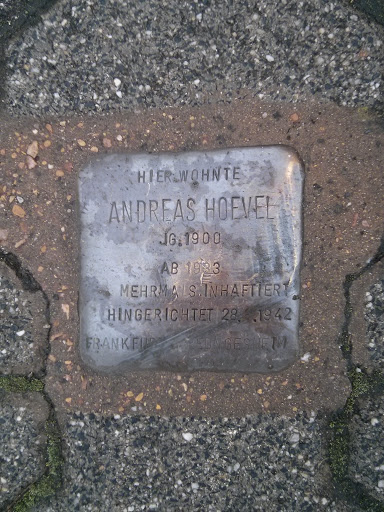 Andreas Hoevel Stolperstein