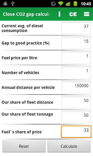 Close CO2 Gap Calculator