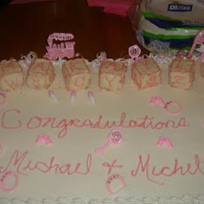 Baby Block Shower or Birthday Cake