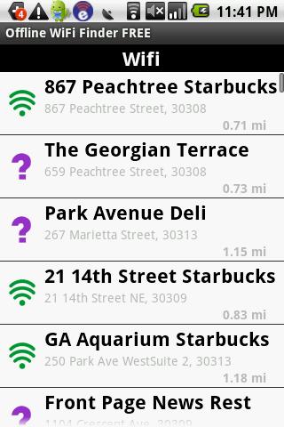 offline-wifi-finder-free for android screenshot