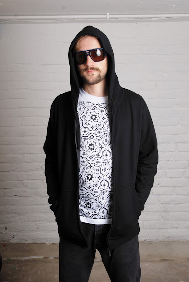 thokkthokk organic black zip hoodie