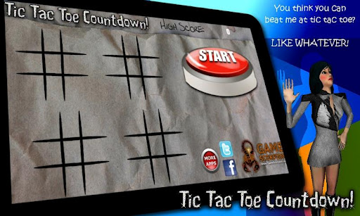 Tic Tac Toe Countdown - 7 inch