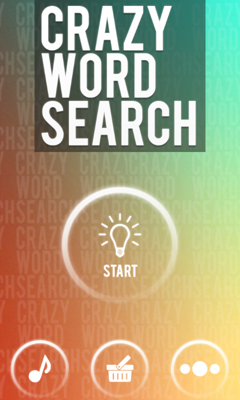 Android application Crazy Word Search screenshort
