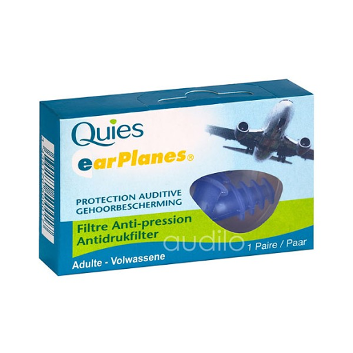 Bouchons d'Oreilles Quies Earplanes Avion avec Filtre Anti Pression