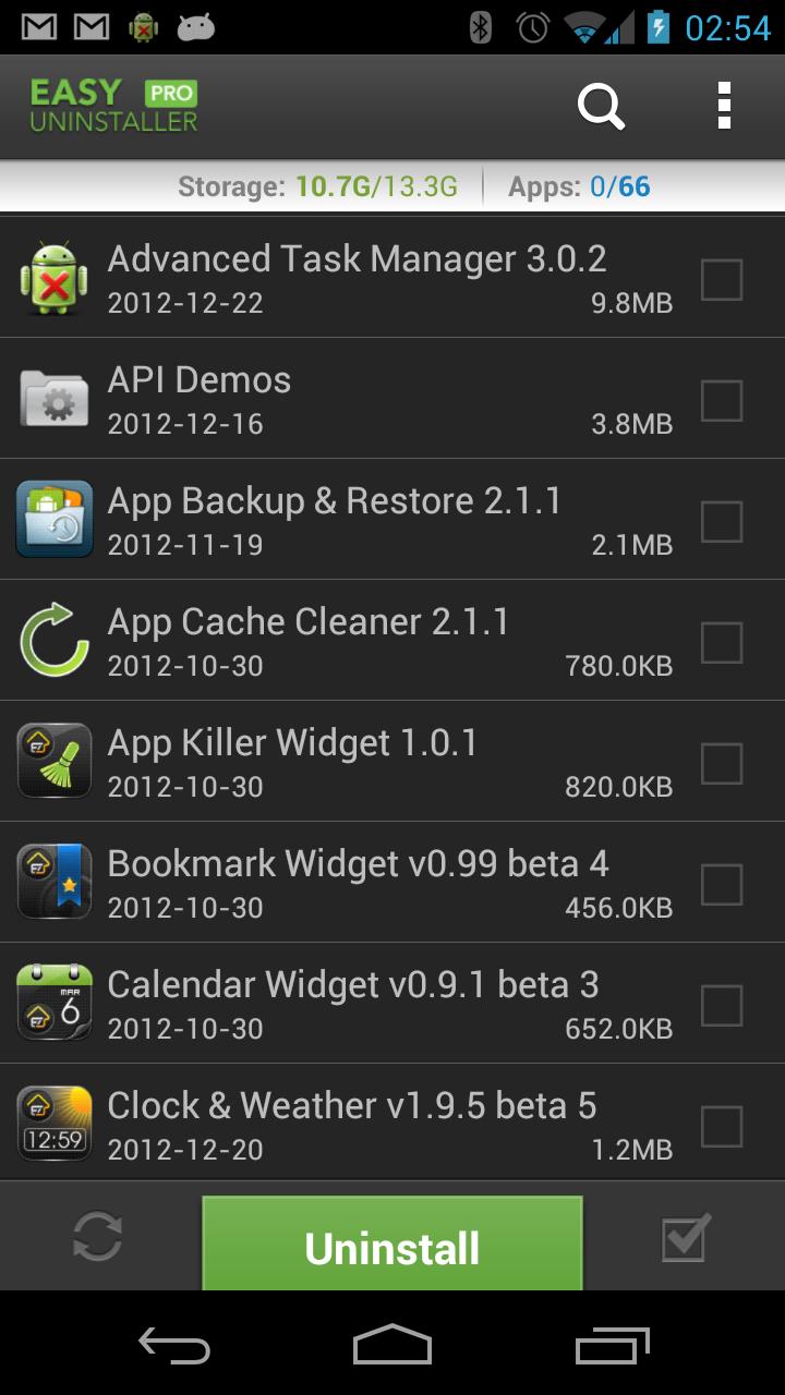 Android application Easy Uninstaller Pro - Clean screenshort