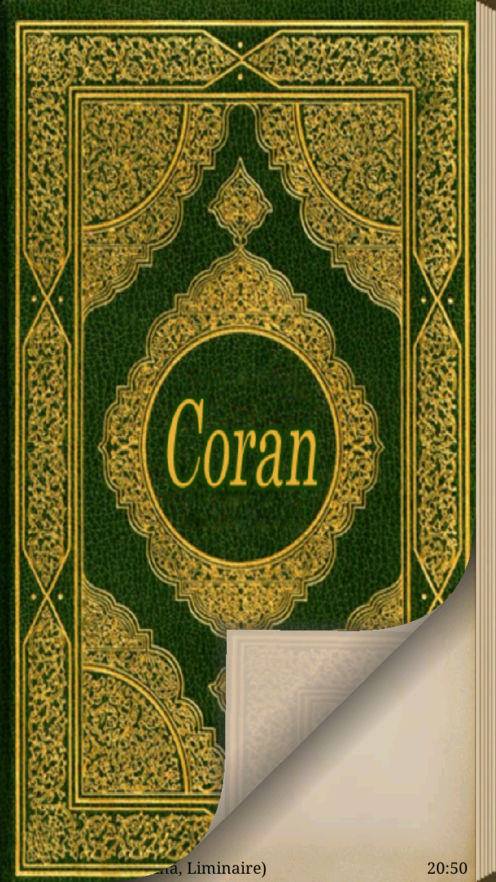 Android application Coran en français screenshort