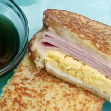 French Toast Breakfast Sandwich With Canadian Maple Syrup