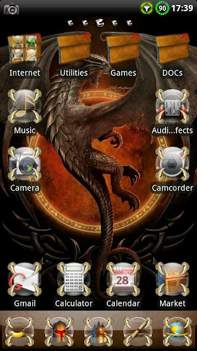 Dragon GO Launcher EX Theme