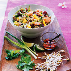 Fried Jasmine Rice with Pineapple, Shrimp, and Pork
