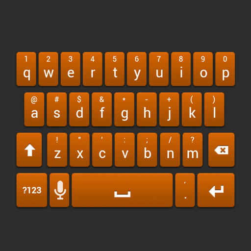 Orange Galaxy Keyboard Skin 個人化 App LOGO-APP開箱王