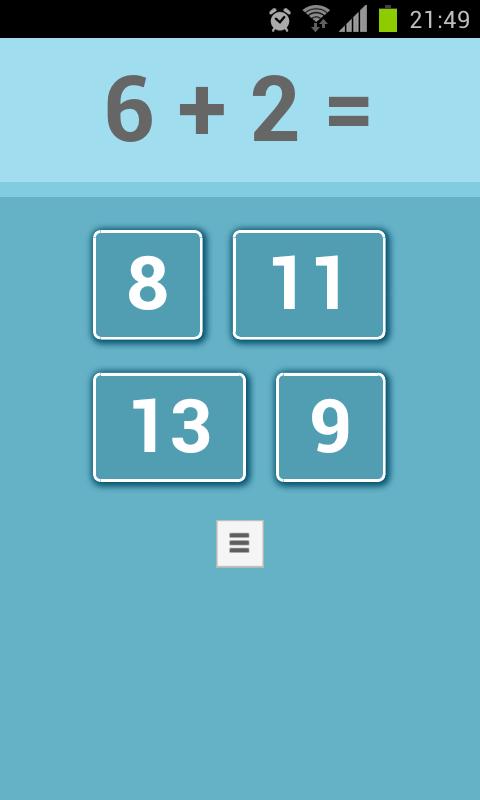 Android application math games for kids screenshort