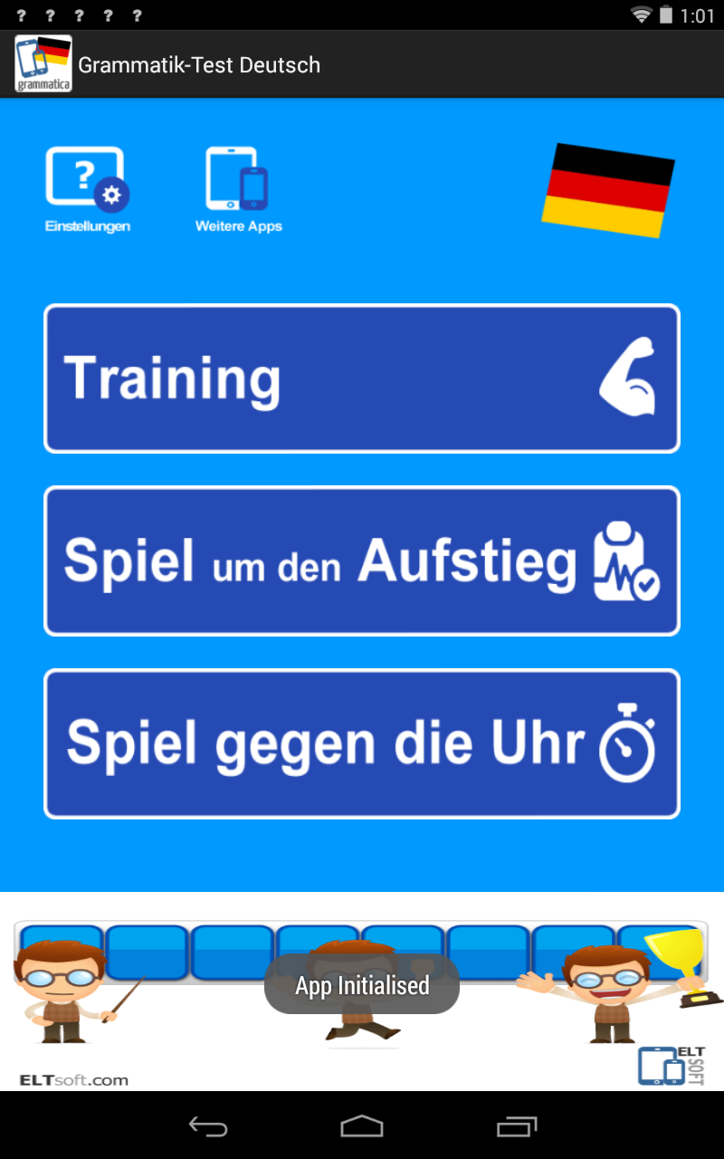 Android application German Grammar screenshort