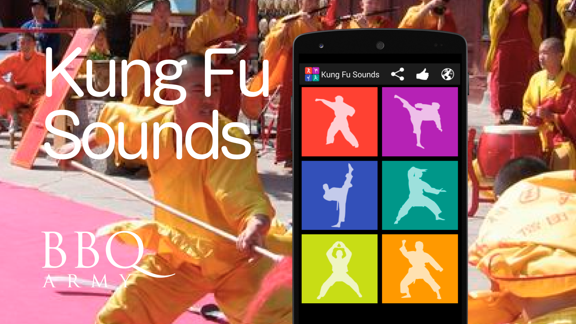 Android application Kung Fu Sounds screenshort