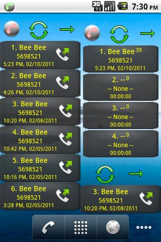 Home Screen Call Logs Donation