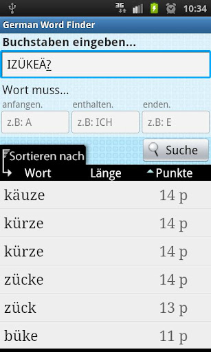 German Word Finder