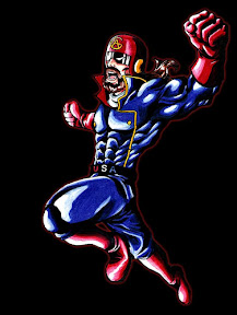 Captain Falcon: Chuck who? Falcon destroys foes (terrorists) with freedom knees. God bless.