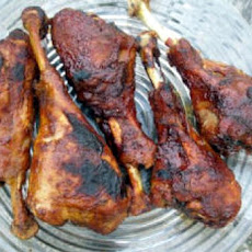 Oven-Barbecued Turkey Drumsticks