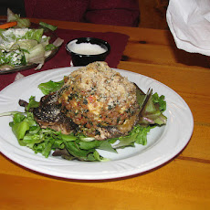 Sausage-Stuffed Portabella Mushrooms With Mozzarella Cheese