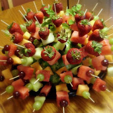 Showy but Simple Fruit Kabobs - Perfect for a Party