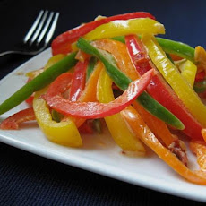 Three Bell Pepper Slaw With Chipotle Dressing