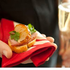Ham and Roasted Pear Crostini