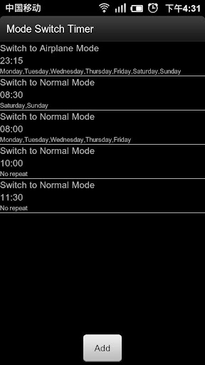 Mode Switch Timer