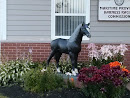 Black Horse Statue 