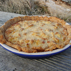 Chard, Cauliflower and Caramelized Onion in Cheese Crust