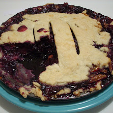 Concord Grape Pie with Walnuts and Orange Zest