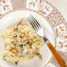 Duck and Pumpkin Risotto with Spicy Pumpkin Seeds