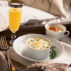 Individual Oven-Coddled Eggs with Mashed Potatoes and Herbs