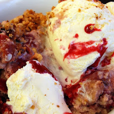 Warm Cherry Bread Pudding