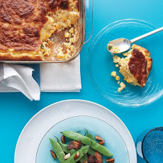 Snap Beans with Bacon and Almonds