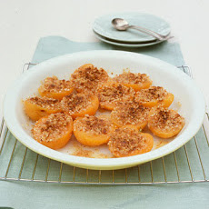 Baked Apricots with Almond Topping
