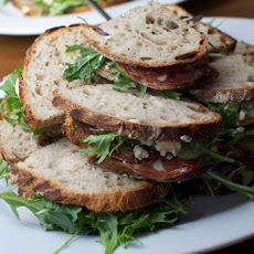 Salami and Blue Cheese Sandwich