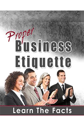 Proper Business Etiquette