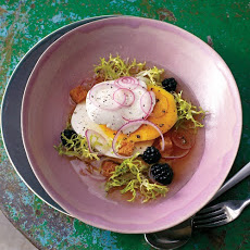 Mango and Blackberry Salad with Mozzarella and Frisee