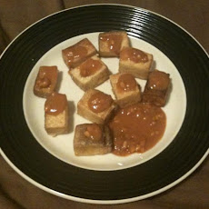 Pan-Fried Tofu with Spicy Peanut Sauce