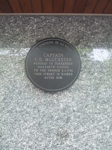 Captain F.G. Mulcaster Plaque (La Vingtaine De La Ville)