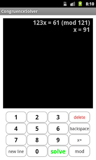 Congruence Solver