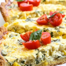 Corn and Basil Tart