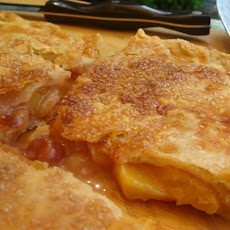 Peach and Cherry Slab Pie
