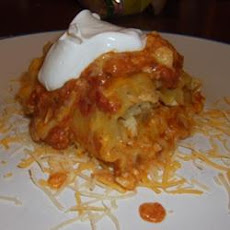 Mexican Lasagna Rollups
