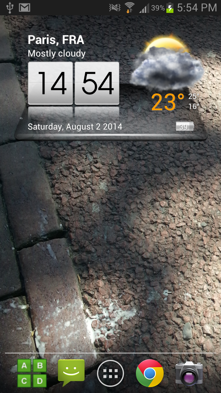 Android application 3D Sense Clock & Weather screenshort