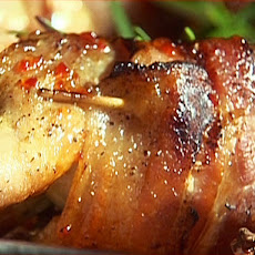 Paul's Bacon-Wrapped Grilled Quail with Bourbon-Pepper Jelly Glaze