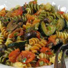 Chickpea and Mushroom Vegeroni Bow Ties.
