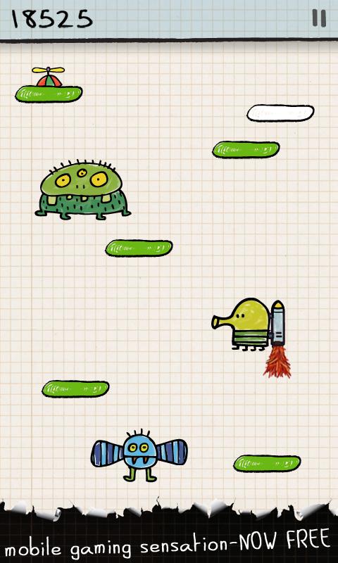 Android application Doodle Jump screenshort