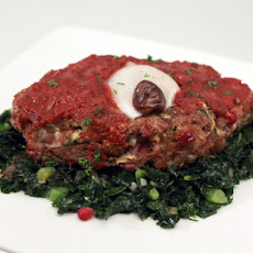Turk-Eye Meatloaves with Bloody Sauce
