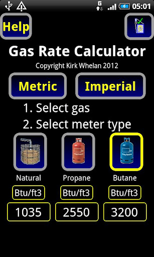 gas rate cost calculator