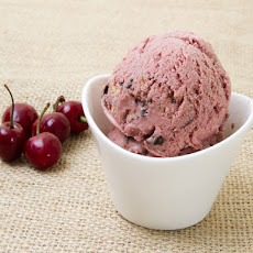 Roasted Cherry Chocolate-Almond Ice Cream